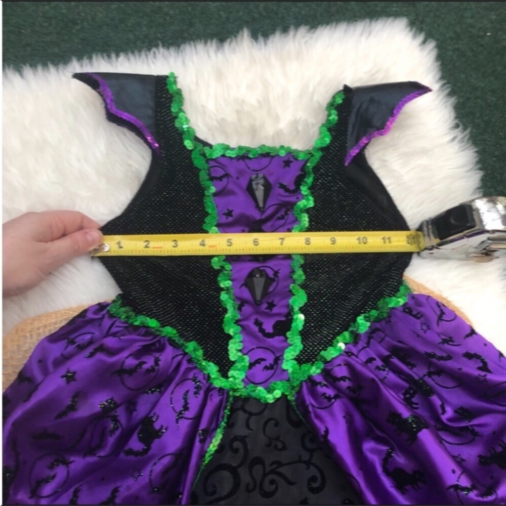 Witch Dress Costume Girls 5/6 - Picture 12 of 16